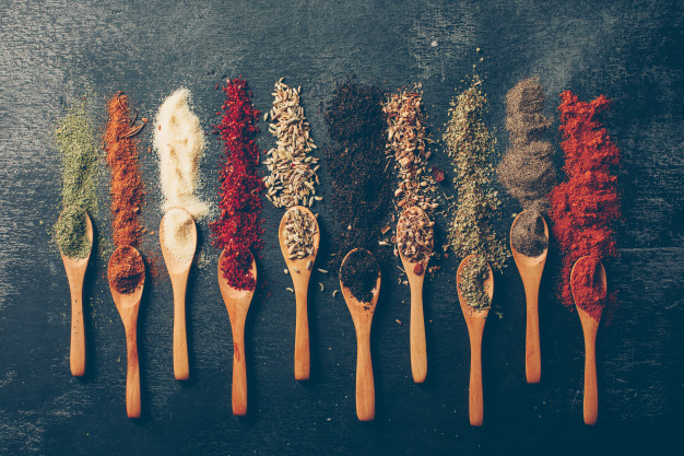 The difference between spices and condiments